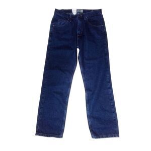 Wrangler Authentics Mens 5-Pocket Relaxed Fit Cotton Jean Dark Stonewash 32W 30L